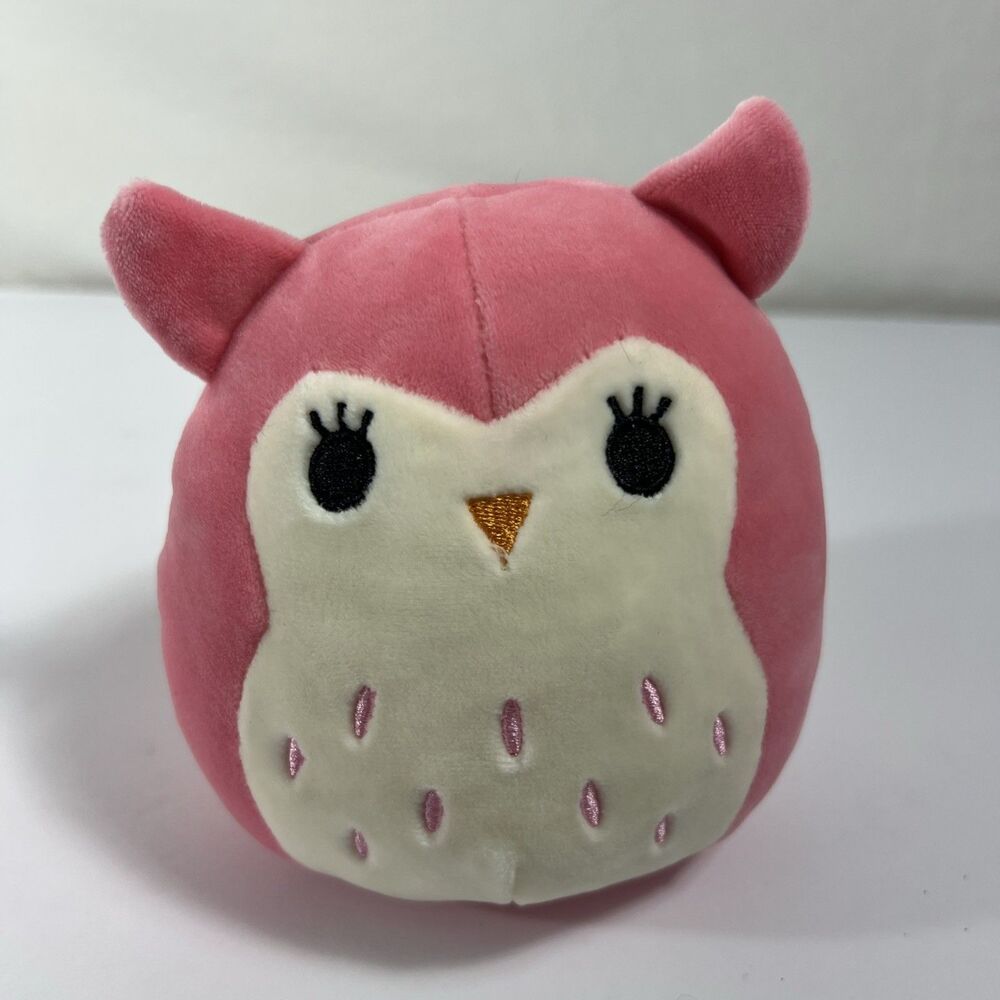 Squishmallows - Francesca the Pink Owl - Kellytoy Plush - 2019 - With Tush Tag